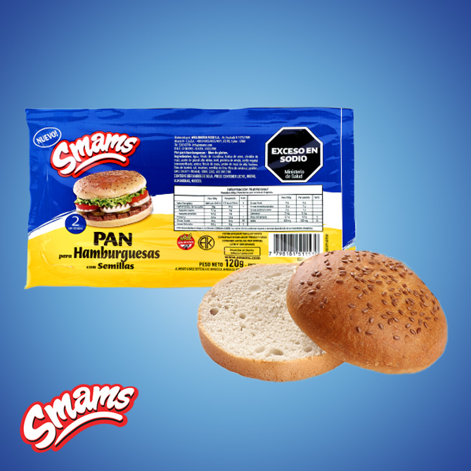 Pan para Hamburguesa con Semillas